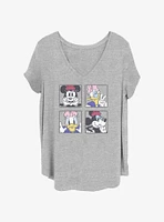 Disney Mickey Mouse Minnie And Daisy Selfies Womens T-Shirt Plus