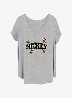 Disney Mickey Mouse Hang Around Womens T-Shirt Plus