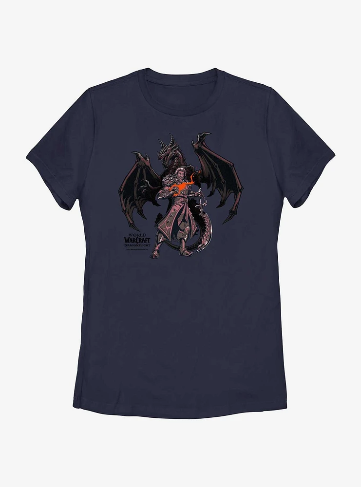 World of Warcraft Wrathion Black Dragon Womens T-Shirt