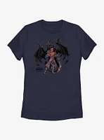 World of Warcraft Wrathion Black Dragon Womens T-Shirt