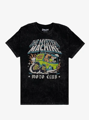 Scooby-Doo! Mystery Machine Moto Club Dark Wash T-Shirt