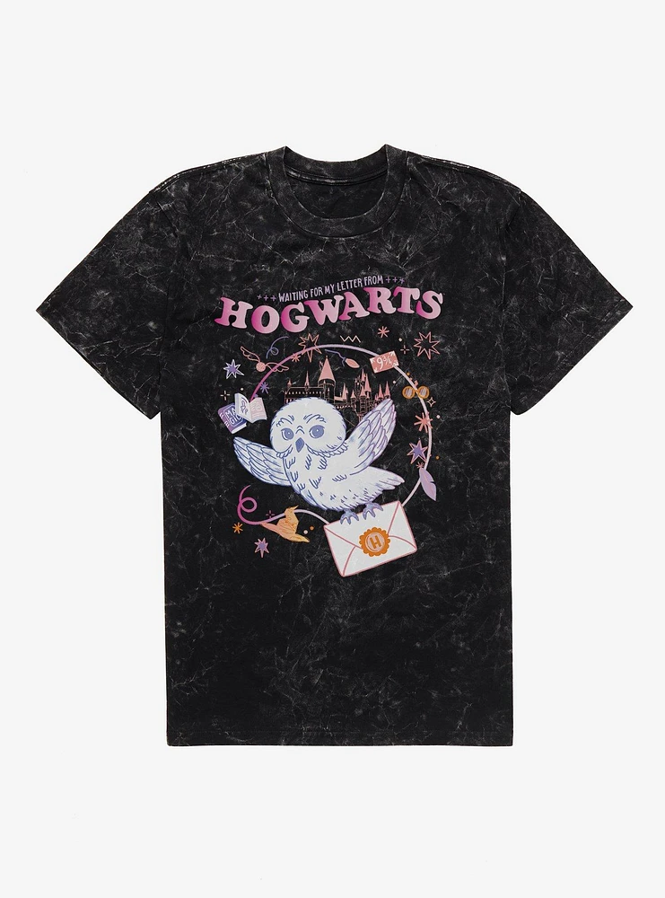 Harry Potter Waiting For My Letter From Hogwarts Mineral Wash T-Shirt