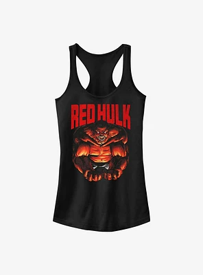 Hulk Hero Lockup Red Girls Tank