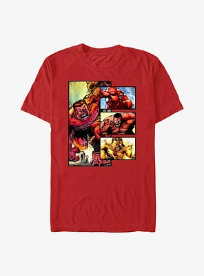 Hulk Red Panels T-Shirt