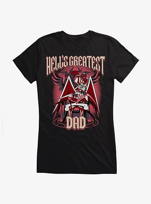 Hazbin Hotel Hell's Greatest Dad Lucifer Girls T-Shirt