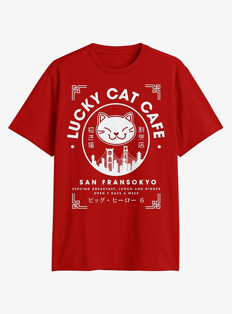 Disney Big Hero 6 Lucky Cat Cafe T-Shirt - BoxLunch Exclusive