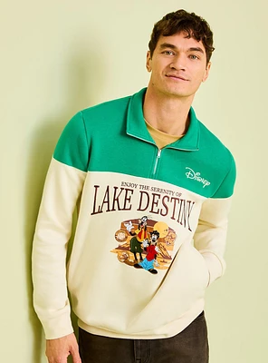 Disney A Goofy Movie Lake Destiny Quarter Zip Sweatshirt — BoxLunch Exclusive