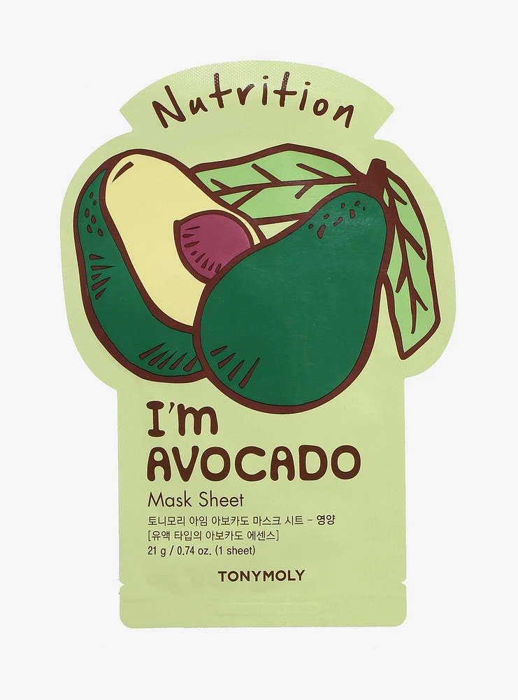 TONYMOLY I'm Avocado Nutrition Facial Sheet Mask