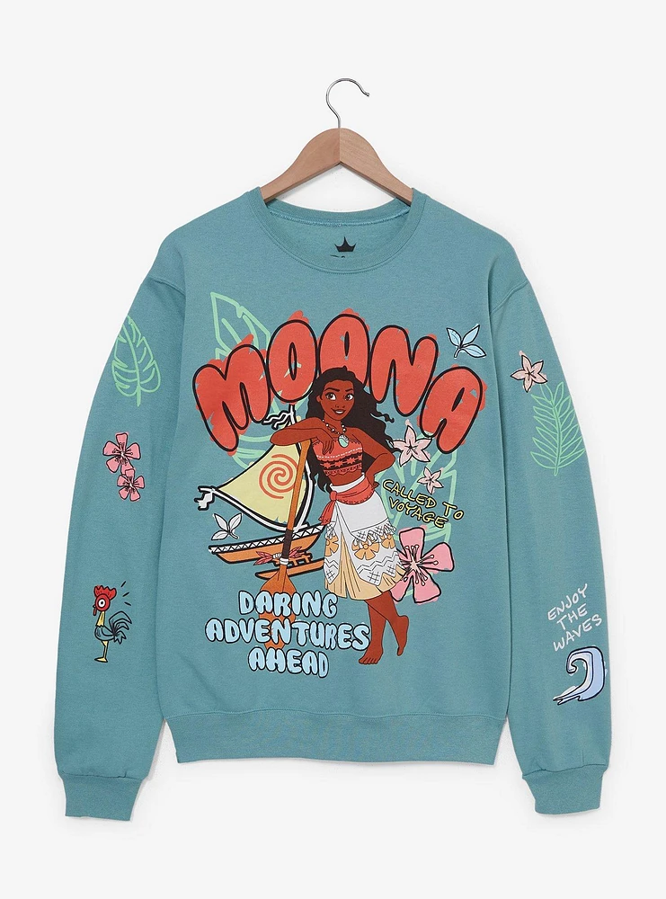 Disney Moana Doodle Portrait Women's Crewneck