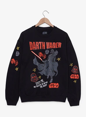 Star Wars Darth Vader Doodle Icons Women's Crewneck