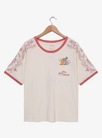 Disney Lady and the Tramp Floral Women's T-Shirt — BoxLunch Exclusive
