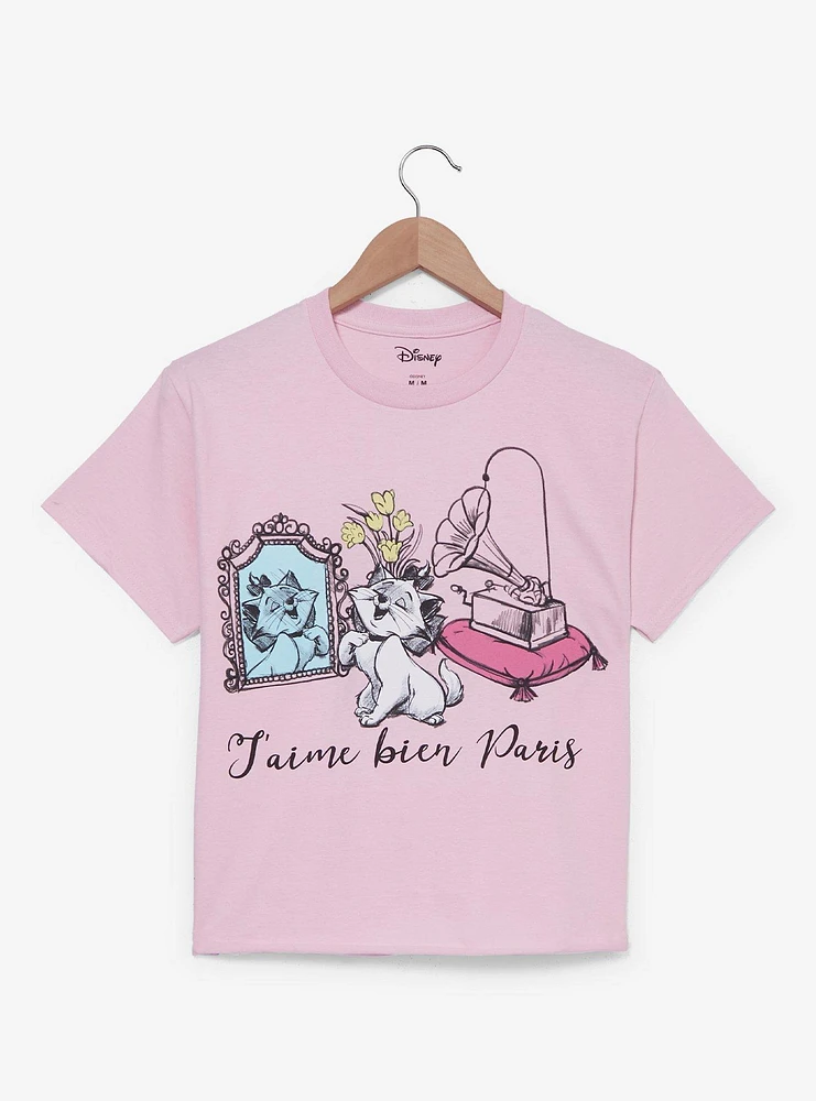 Disney The Aristocats Marie Vanity Portrait Women's Cropped T-Shirt