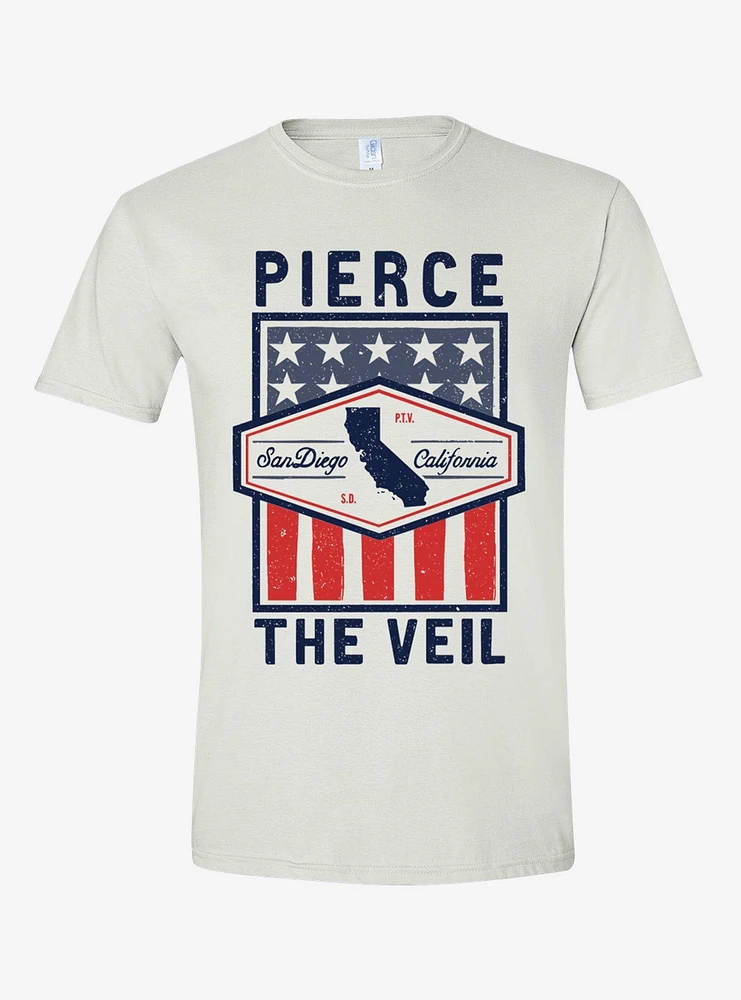 Pierce The Veil San Diego U.S. Flag T-Shirt