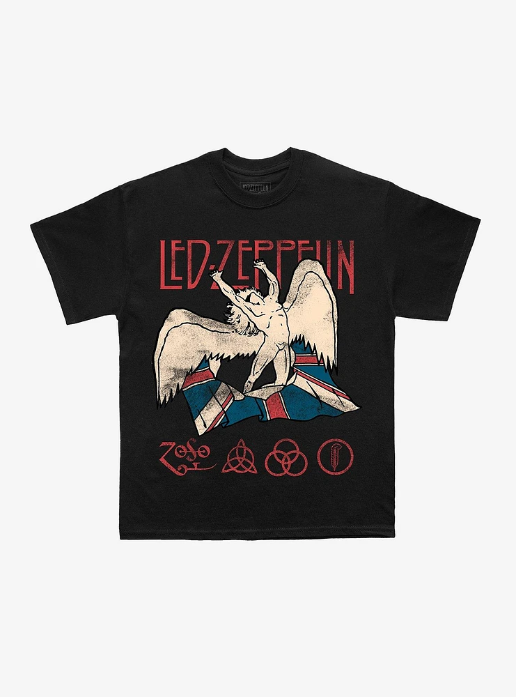 Led Zeppelin Icarus & Union Jack T-Shirt