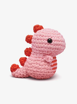 The Woobles Fred the Dinosaur Valentine's Day Crochet Kit