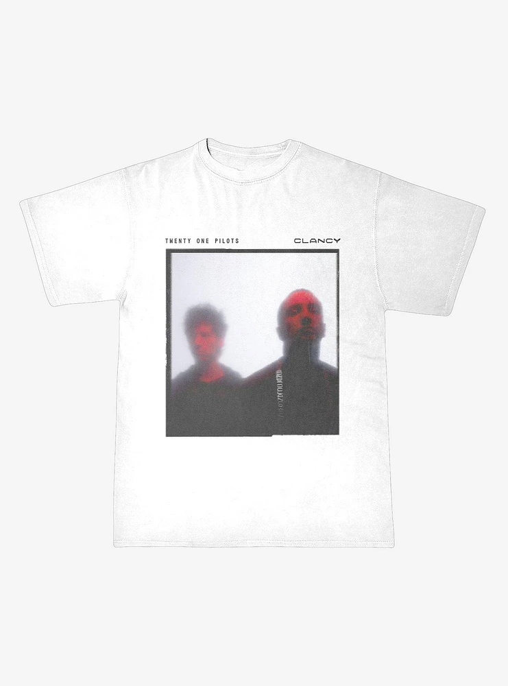 Twenty One Pilots Clancy Blurry Boyfriend Fit Girls T-Shirt