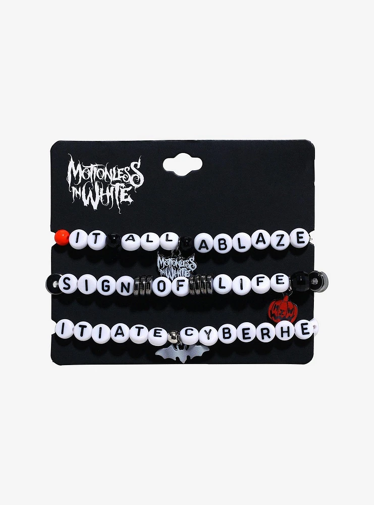 Motionless In White Beaded Bracelet Set