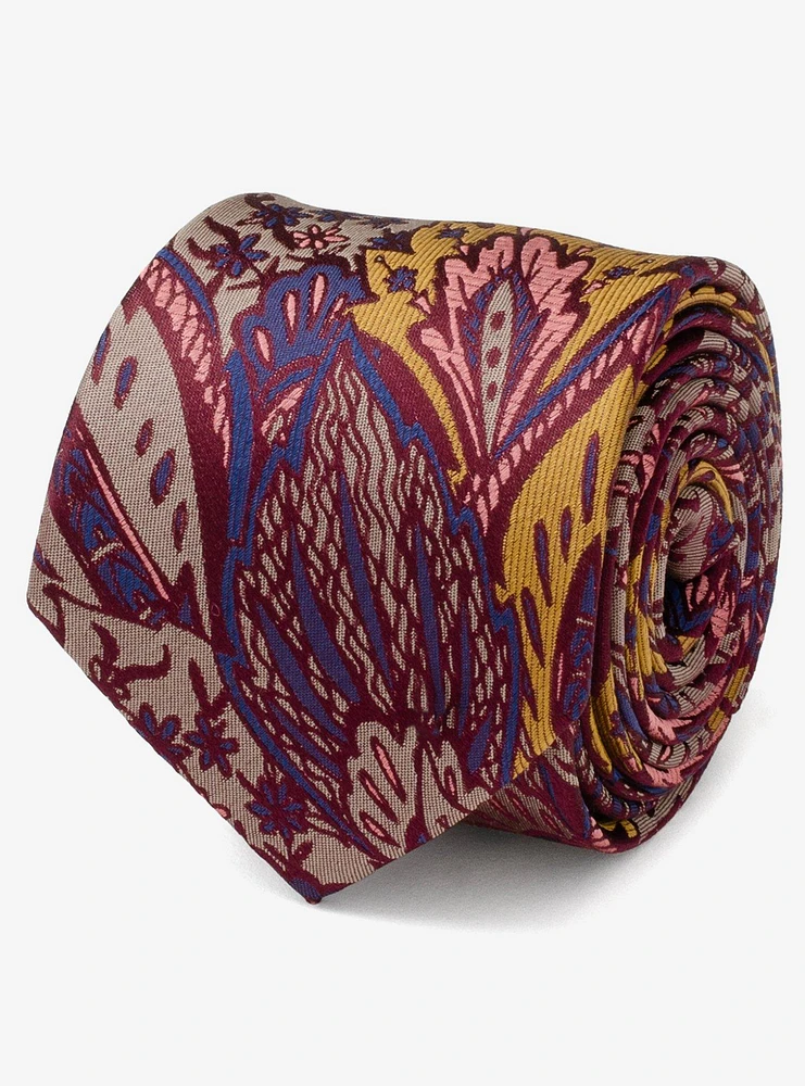 Multi Brown Patterned Silk Tie