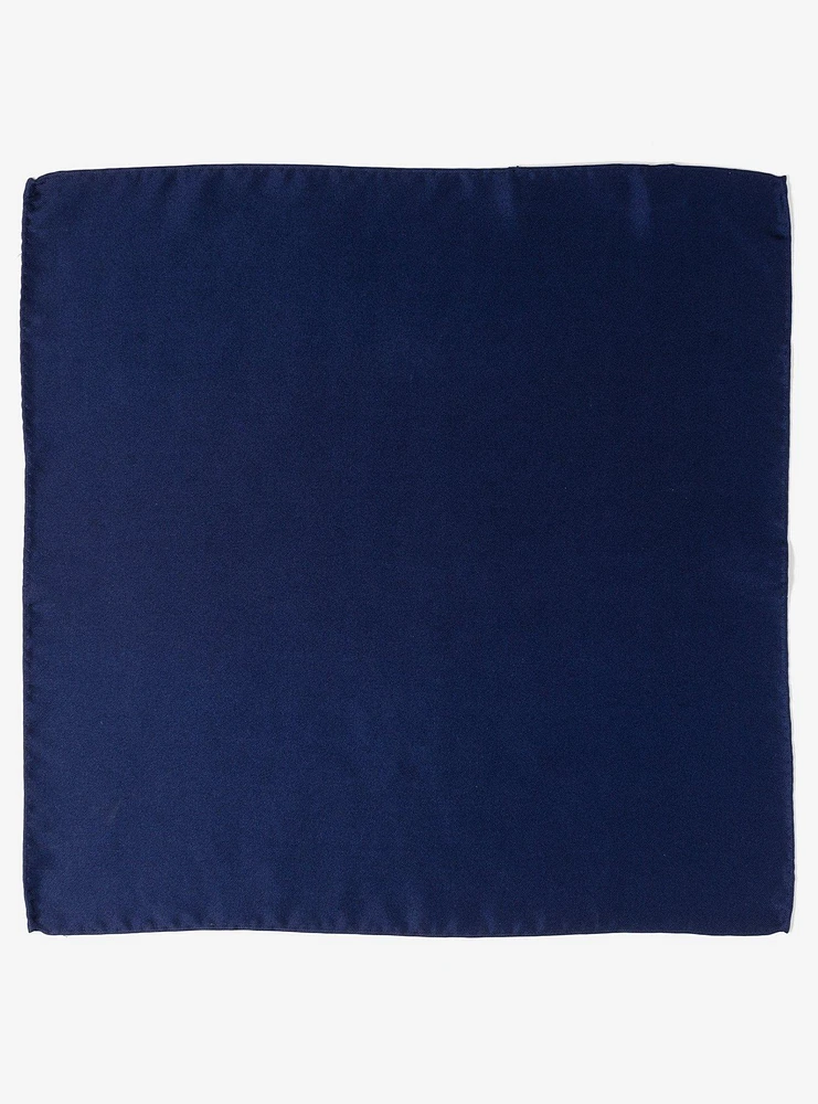 Navy Silk Pocket Square