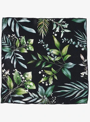 Leaf Watercolor Silk Pocket Square