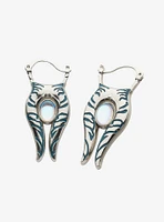 Star Wars Ahsoka Opal 3D Hoops Earrings