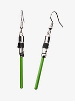 Star Wars Yoda Lightsaber Drop Earrings