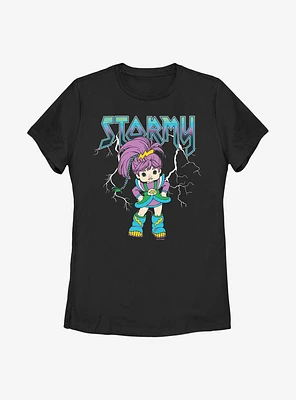 Rainbow Brite Metal Stormy Womens T-Shirt