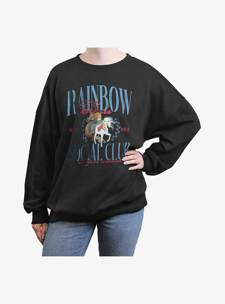 Rainbow Brite Social Club Womens Oversized Sweatshirt