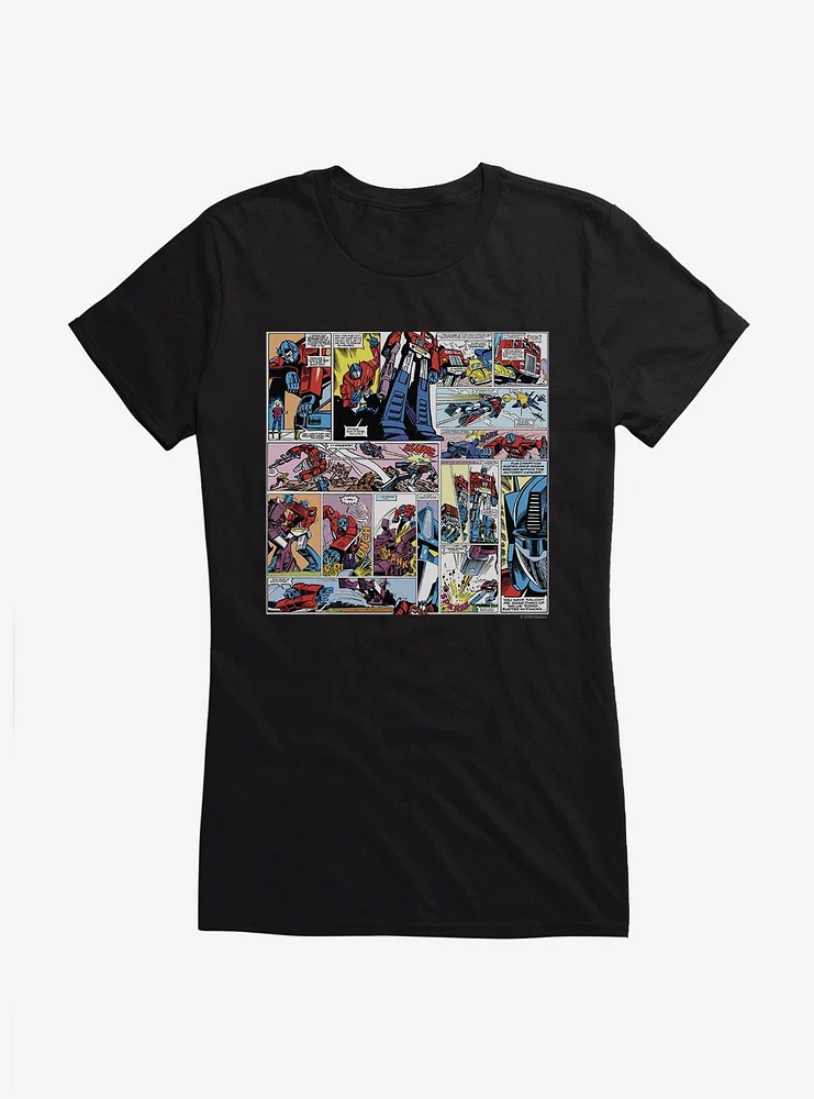 Transformers Comic Page Girls T-Shirt