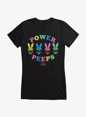 Mighty Morphin Power Rangers Peeps Girls T-Shirt