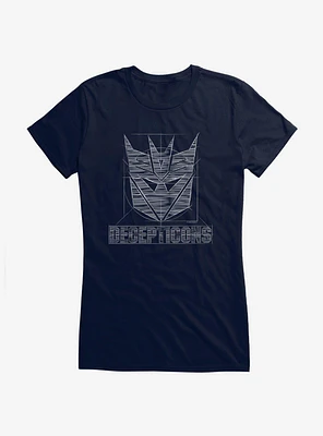 Transformers Decepticons Sketch Girls T-Shirt