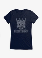 Transformers Decepticons Sketch Girls T-Shirt