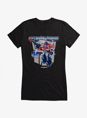 Transformers Optimus Prime The Right To Freedom Girls T-Shirt