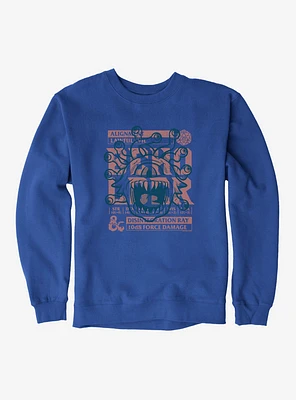 Dungeons & Dragons Disentegration Ray Retro Competition Cards Sweatshirt