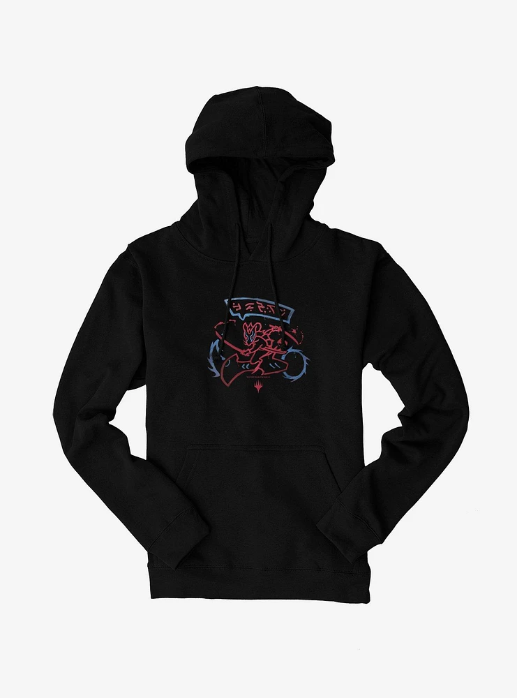 Magic The Gathering Rat Ninja Biker Logo Hoodie