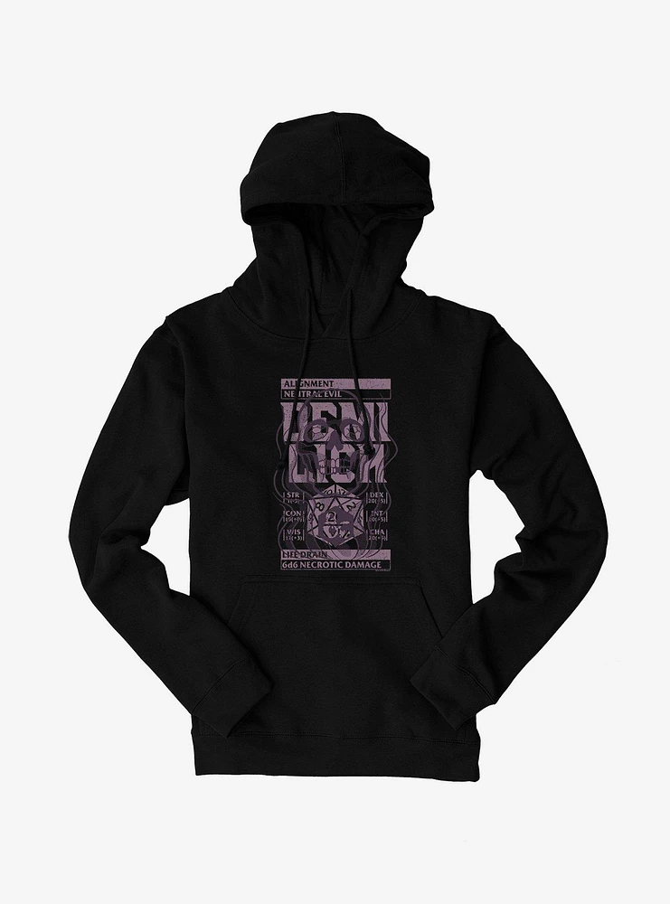 Dungeons & Dragons Life Drain Retro Competition Cards Hoodie