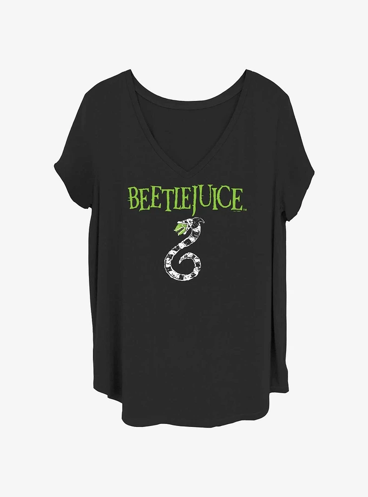 Beetlejuice Snake Juice Womens T-Shirt Plus