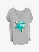 Adventure Time Flowers Womens T-Shirt Plus