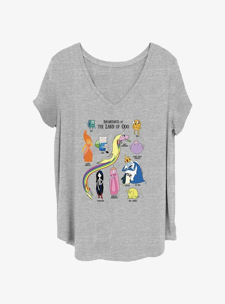 Adventure Time Inhabitants Womens T-Shirt Plus