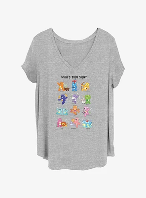 Care Bears What's Your Sign Womens T-Shirt Plus