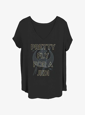 Star Wars Pretty Fly Jedi Womens T-Shirt Plus