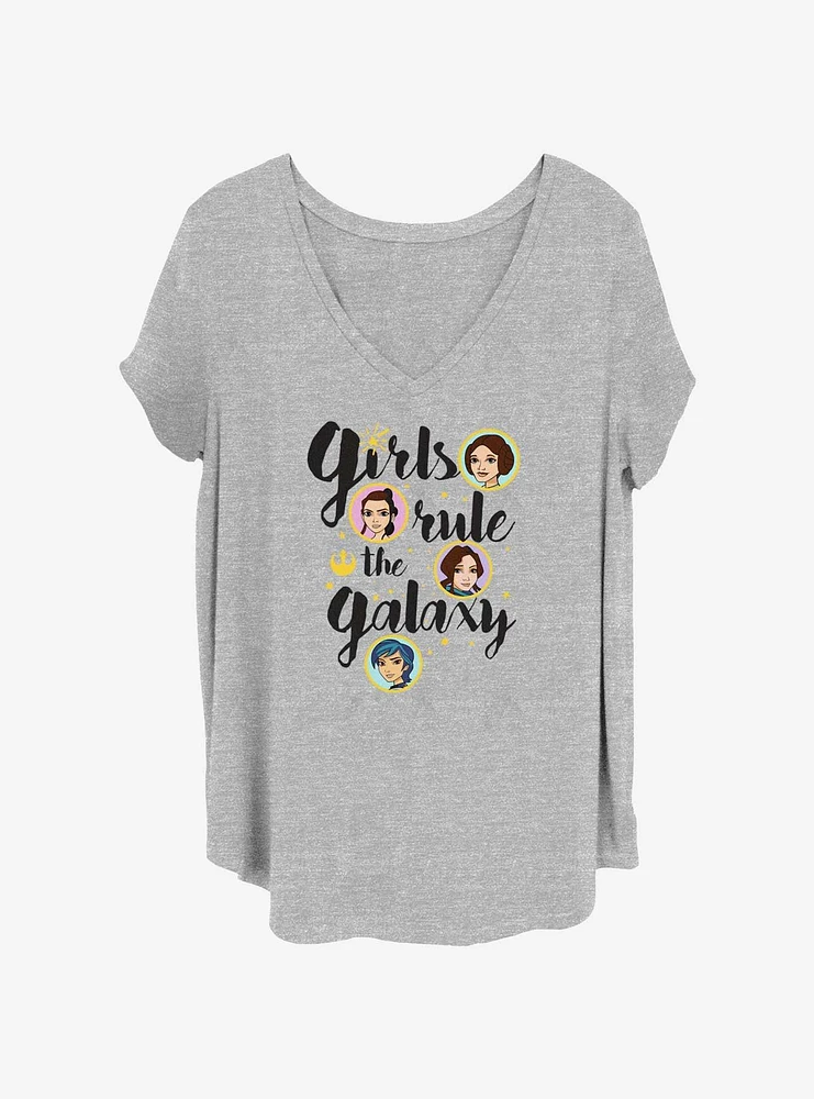 Star Wars Girls Rule Womens T-Shirt Plus