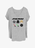 Star Wars The Epic Begins Womens T-Shirt Plus