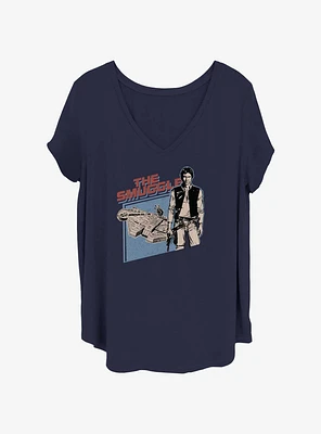 Star Wars Han The Smuggler Womens T-Shirt Plus