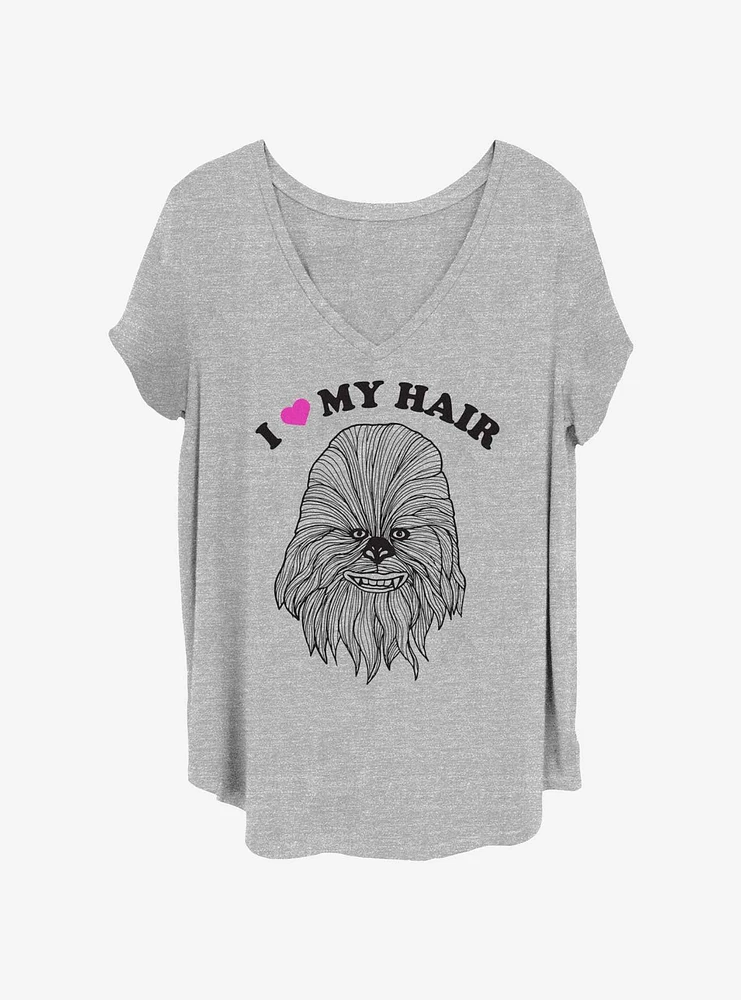 Star Wars Love My Hair Chewy Womens T-Shirt Plus