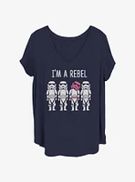 Star Wars I'm A Rebel Womens T-Shirt Plus