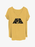 Star Wars Cover Logo Womens T-Shirt Plus