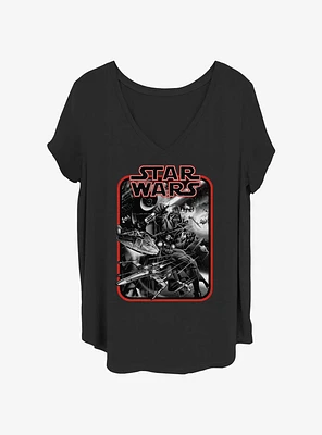 Star Wars Vader Strike Womens T-Shirt Plus