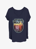 Star Wars Summer Sunset Womens T-Shirt Plus