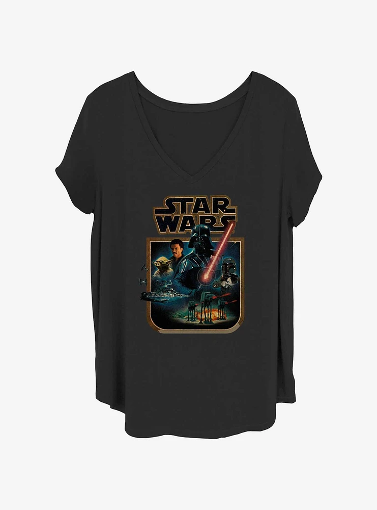 Star Wars Poster Womens T-Shirt Plus